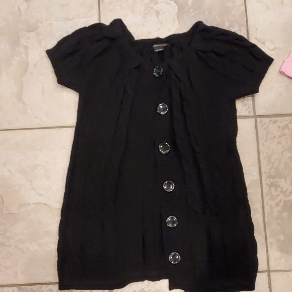 Black Button Down Sweater